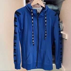 Blue PINK Zip Up Jacket / Sweater